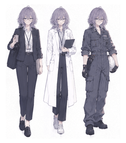 Trude(まきブロ管理人):スーツ・白衣・作業着